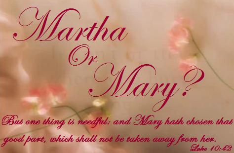 Martha or Mary, by Cindygirl